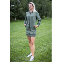 Mikinové šaty s dlouhým...