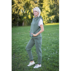 Mikinová vesta s kapucí a...