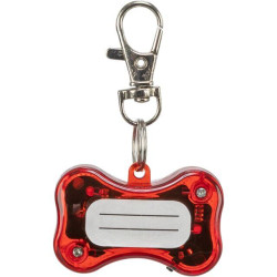 Svítící přívěsek červená kost pro psy 4,5 x 3 cm (RP 2,10 Kč)