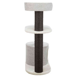 XXL škrabadlo CARA, 2 patra, kukaň, 128 cm, bílá/hnědá