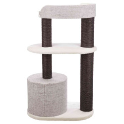 XXL škrabadlo CARA, 2 patra, kukaň, 128 cm, bílá/hnědá