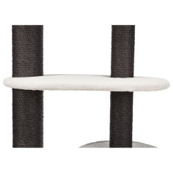 XXL škrabadlo CARA, 2 patra, kukaň, 128 cm, bílá/hnědá