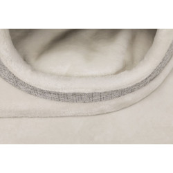 XXL škrabadlo CARA, 2 patra, kukaň, 128 cm, bílá/hnědá