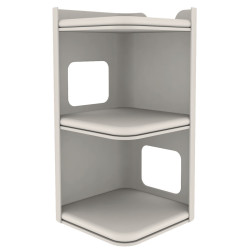 Cat Tower JORGE s odpočívadlem,šedá s béžovou kožešinou 78cm