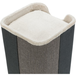 Cat Tower JORGE s odpočívadlem,šedá s béžovou kožešinou 78cm