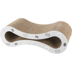 Škrabací vlna MIMI, 48 x 16 x 22 cm, šedá