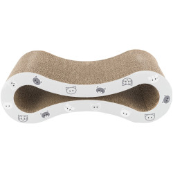 Škrabací vlna MIMI, 48 x 16 x 22 cm, šedá