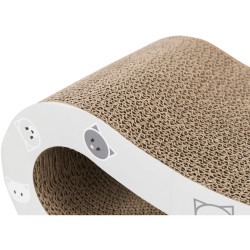 Škrabací vlna MIMI, 48 x 16 x 22 cm, šedá