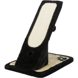 Škrábadlo s hračkou, nakloněná plošina 30x42x40cm černá/krém