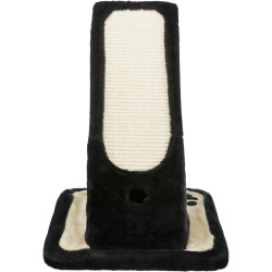 Škrábadlo s hračkou, nakloněná plošina 30x42x40cm černá/krém