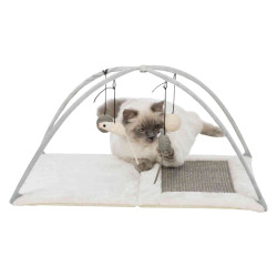 Hřiště, škrabací podložka s hračkou na pružině 60x33x42cm