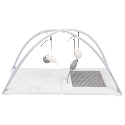 Hřiště, škrabací podložka s hračkou na pružině 60x33x42cm