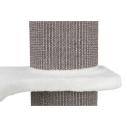 Škrábadlo ACADIA, 3posty, montovatelné ke zdi, 160cm, šedé