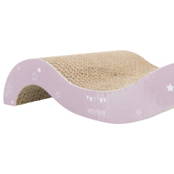 JUNIOR škrabací vlna karton 38 x 7 x 18 cm světlá lila/mátová