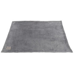 JUNIOR set - deka 75 x 50 cm + plyšový medvídek, šedá/světle fialová