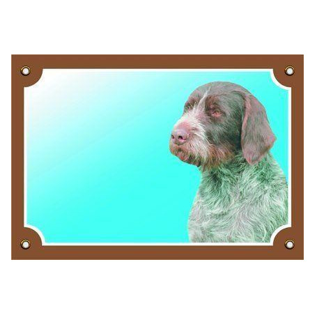 Barevná cedulka Pozor pes, Český fousek