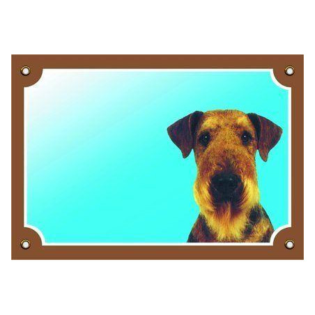 Barevná cedulka Pozor pes, Erdelterier