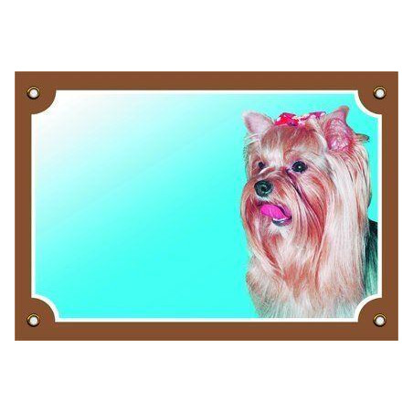 Barevná cedulka Pozor pes, Yorkšírský terier