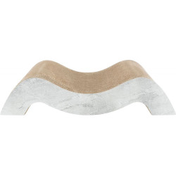 XXL škrabadlo dvojvlna, 64 × 14 × 37 cm, karton, šedá