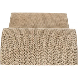 XXL škrabadlo dvojvlna, 64 × 14 × 37 cm, karton, šedá