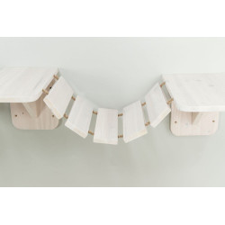 Žebřík - lávka na zeď, 150 x 30 cm, bílá