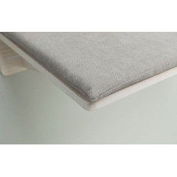 Podesta s polštářem, prvek na stěnu, 50 x 17,5 x 36,5 cm, bílá