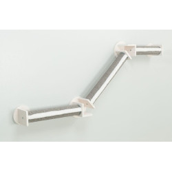 Lezecký set na stěnu 2, 3 sloupky, 195 x 78 cm, bílá/šedá