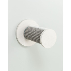 Lezecký set na stěnu 3, 3 x kulatý schůdek se sisalem, 3 × ø 18 × 22 cm, bílá/šedá