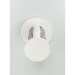 Lezecký set na stěnu 3, 3 x kulatý schůdek se sisalem, 3 × ø 18 × 22 cm, bílá/šedá