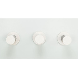 Lezecký set na stěnu 3, 3 x kulatý schůdek se sisalem, 3 × ø 18 × 22 cm, bílá/šedá