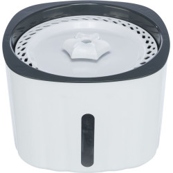 Pítko / fontánka FLOWER, 2 l/18,5 × 13 × 18,5 cm, plast, bílá/šedá (RP 2,90 Kč)