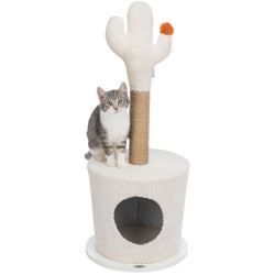 Jeskyně se škrabacím kaktusem, , ø 36 x 84 cm, krémová