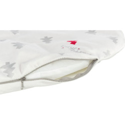 Xmas cushion NIVIA, vánoční polštář oválný, 98 x 62 cm, krémový