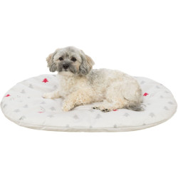 Xmas cushion NIVIA, vánoční polštář oválný, 98 x 62 cm, krémový