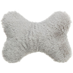 Xmas Bone - kost, hračka pro psy, 20 cm, samet/plyš, berry/petrolejová