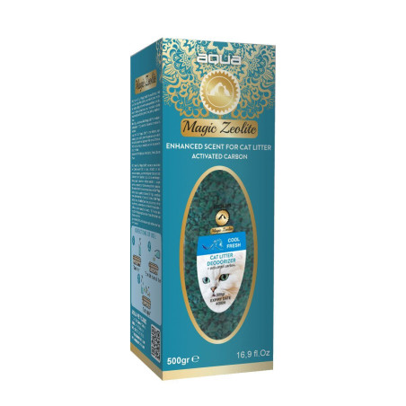 AQUA Magic Zeolite COOL FRESH - granulovaný deodorant pro kočičí WC, 500 g