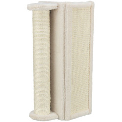 Škrábací rohová deska se sloupkem, 15 x 50 x 15 cm, béžová