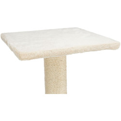 Škrabací sloupek BEANA s odpočívadlem, 9 cm / 69 cm, sisal/plyš, béžová