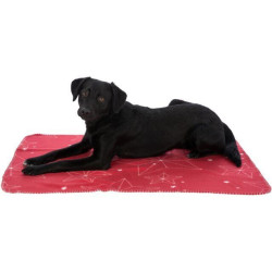 Xmas vánoční fleecová deka LUCIANO, 150 x 100 cm, mix barev (červená, písková, zelená)