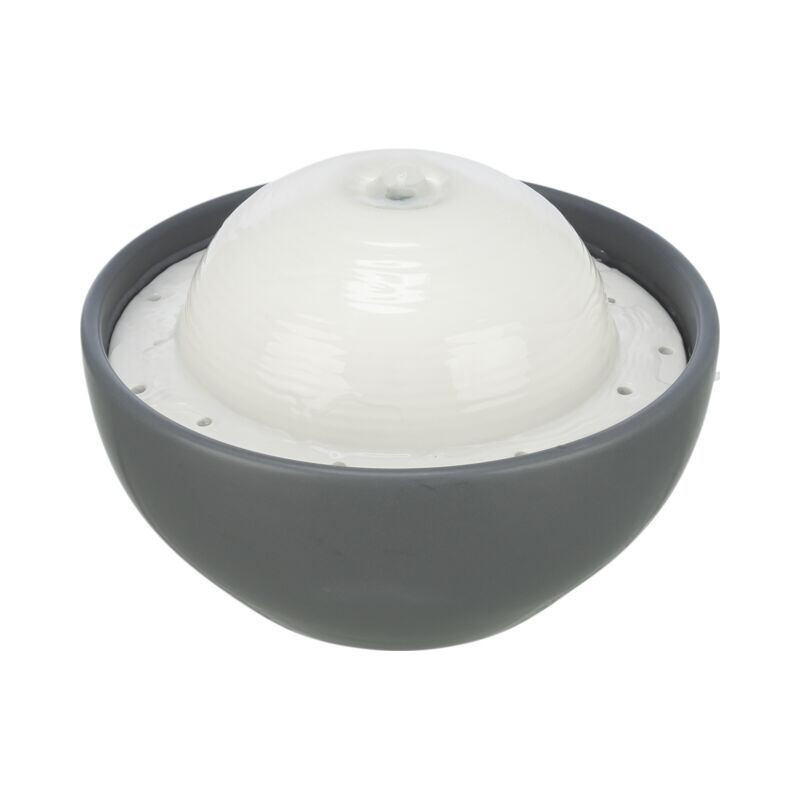 Vital Dome keramická fontánka na pití, 1,5 l/20 x 10 x 20 cm, šedá/bílá (RP 2,90 Kč)
