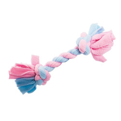 Pletená BABY činka HipHop FLEECE, růžová/modrá