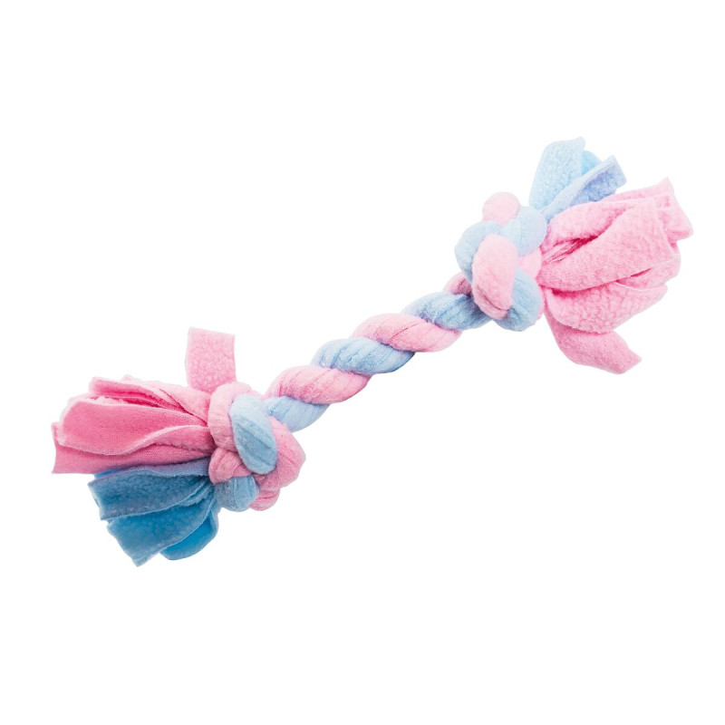 Pletená BABY činka HipHop FLEECE, růžová/modrá