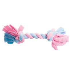 Pletená BABY činka HipHop FLEECE, růžová/modrá