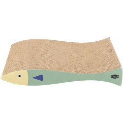 Škrabací karton "ryba", catnip, 2 ks, 40 x 30 x 11 cm, mátová/krémová