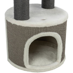 Škrabadlo MARCO 85 cm, kukaň, podesta, lůžko, bílá/béžová