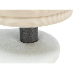 Škrabadlo MARCO 85 cm, kukaň, podesta, lůžko, bílá/béžová