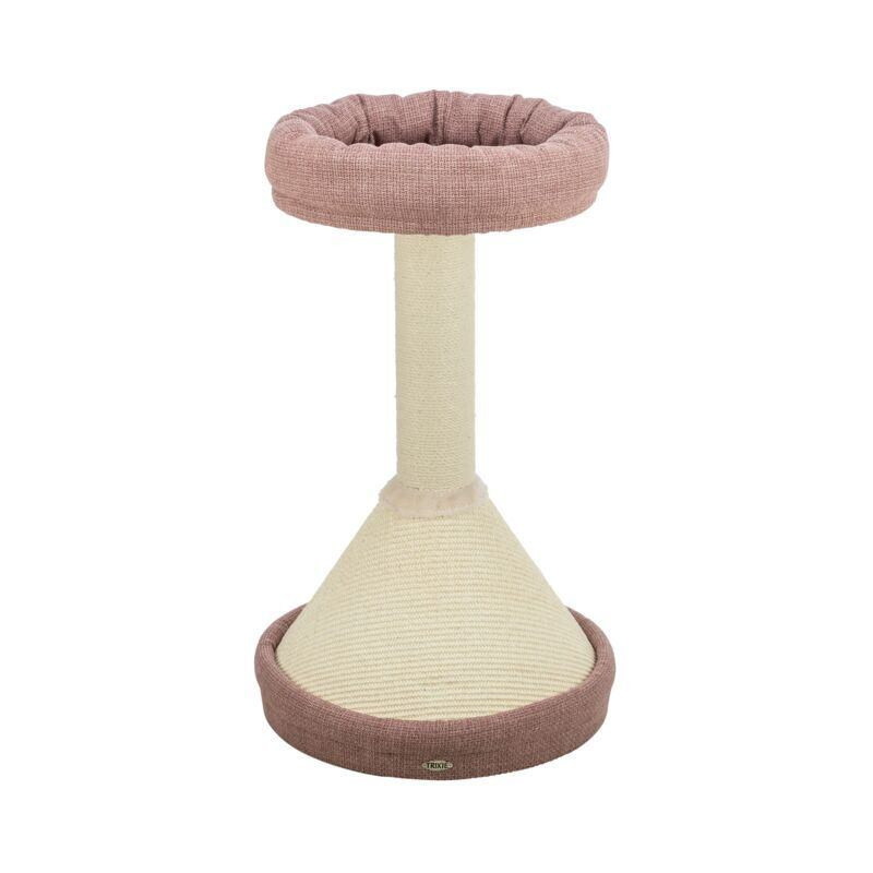 Škrabadlo VIVIANA 80 cm, kuželová základna, lůžko, antická růžová