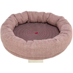 Škrabadlo VIVIANA 80 cm, kuželová základna, lůžko, antická růžová