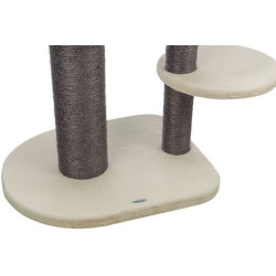 Škrabadlo MARCELLO, 140 cm, 4 podesty, kukaň, míč, krémová/šedá