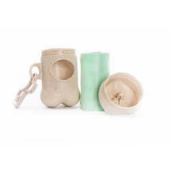 PetBuddy bambusový zásobník se sáčky na exkrementy (1 role/15 ks)